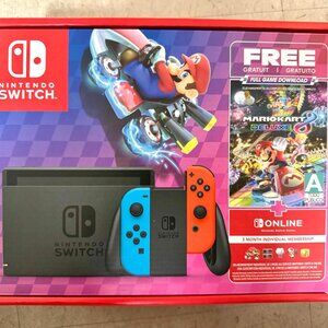 Nintendo Switch Mario Kart 8 Deluxe Bundle (Full Game Download + 3 Mo. membershi